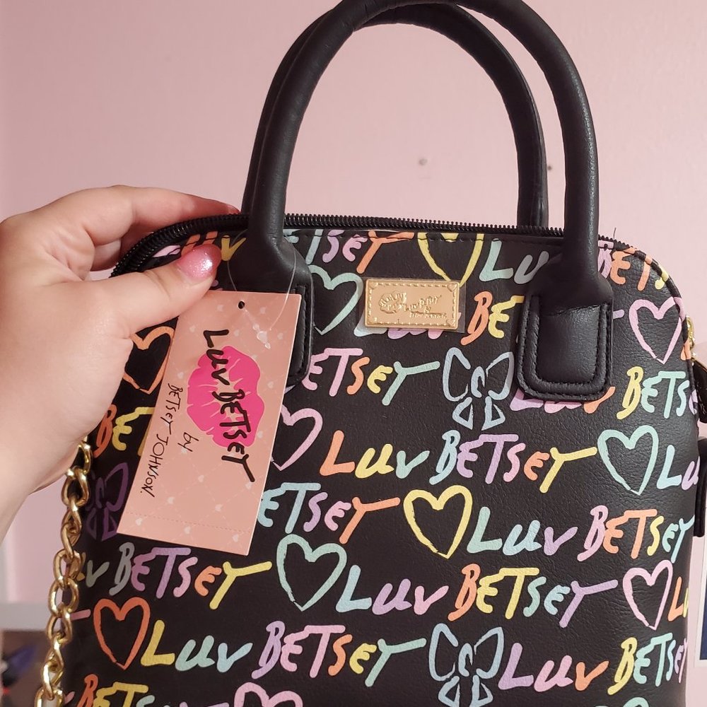 Betsey Johnson Rainbow Mini Crossbody Purse